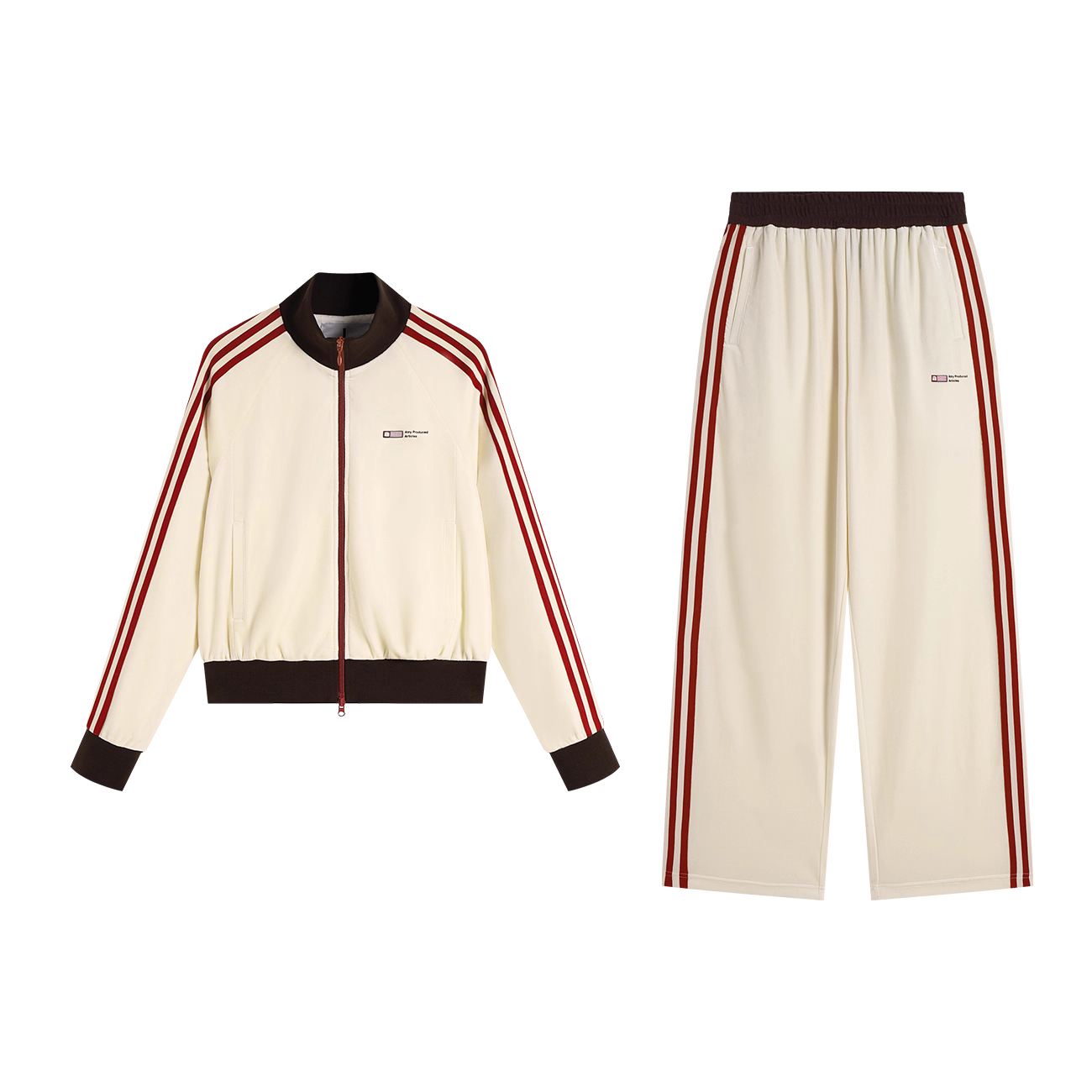 Velvet Cropped Zip-Up Hoodie Set - Image 9