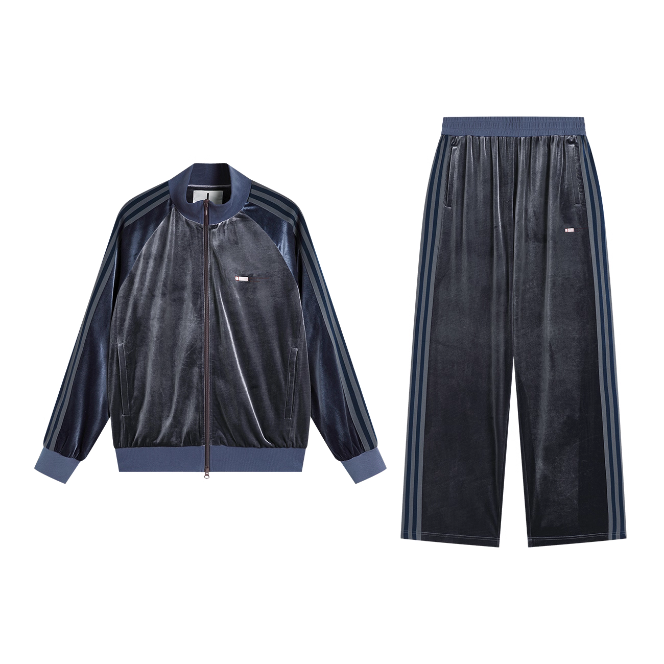 Embroidery Velvet Tracksuit