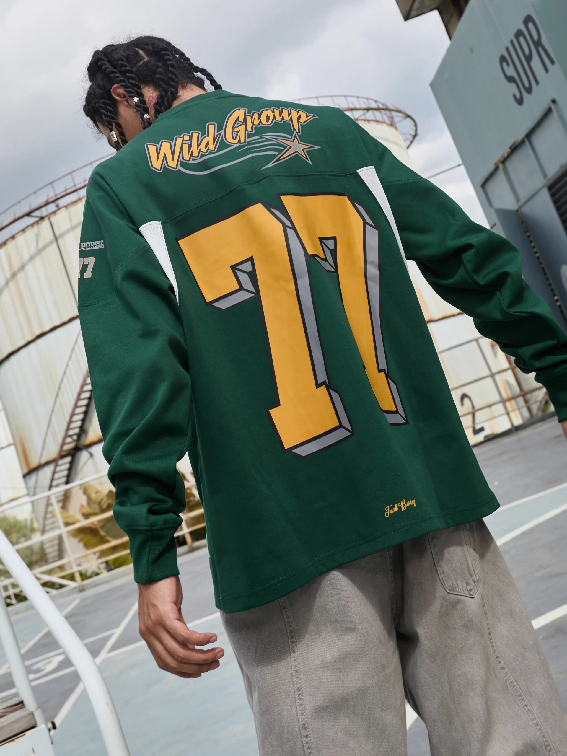 350 Gsm White Base Printing Sweatshirt - Image 5