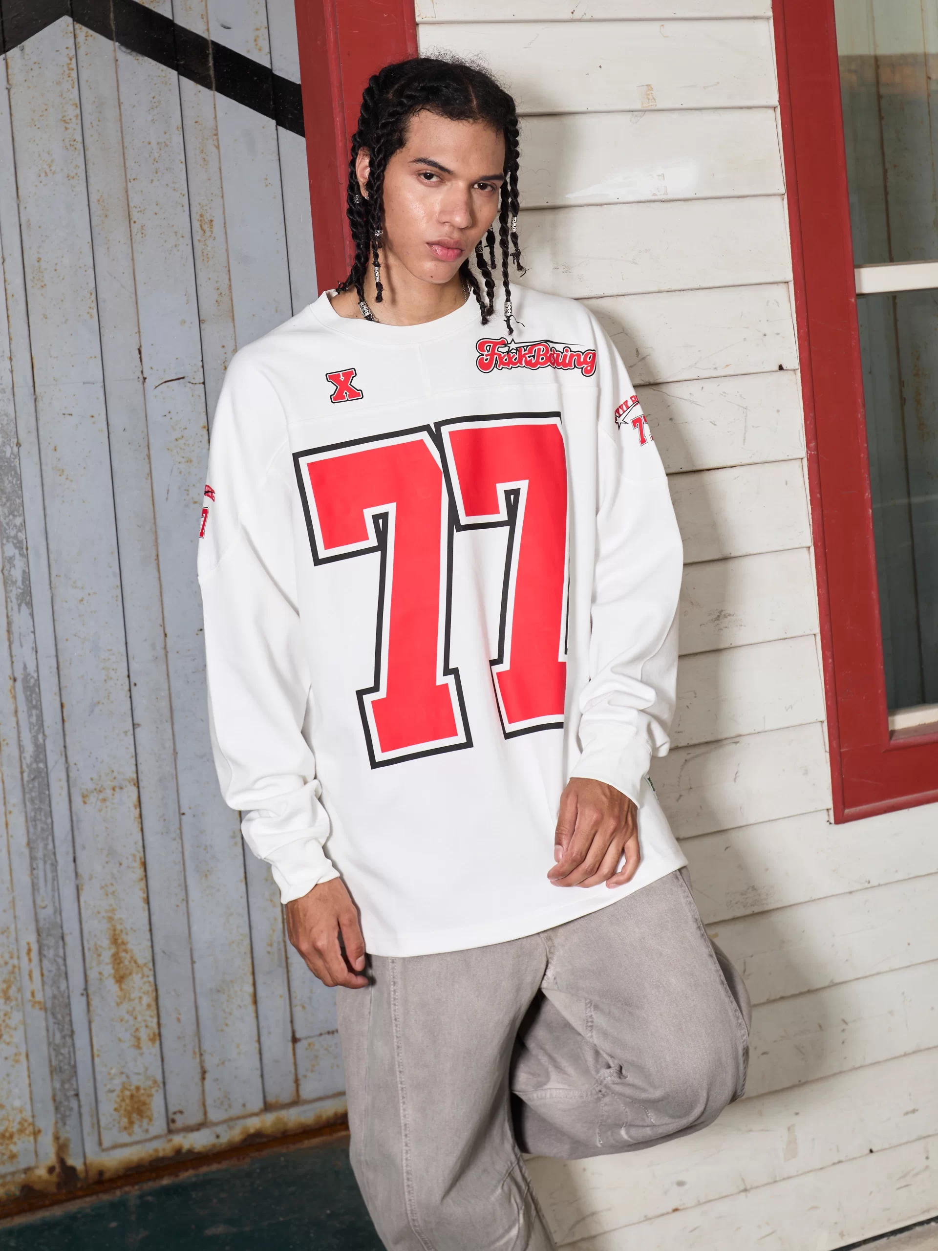 350 Gsm White Base Printing Sweatshirt - Image 2