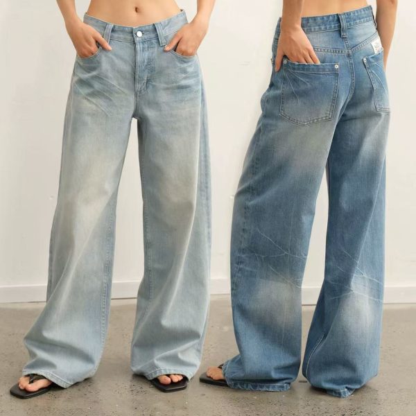 Women Wide Legs Denim Jeans