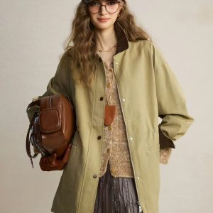 Women Mid-long Trenches - Image 4