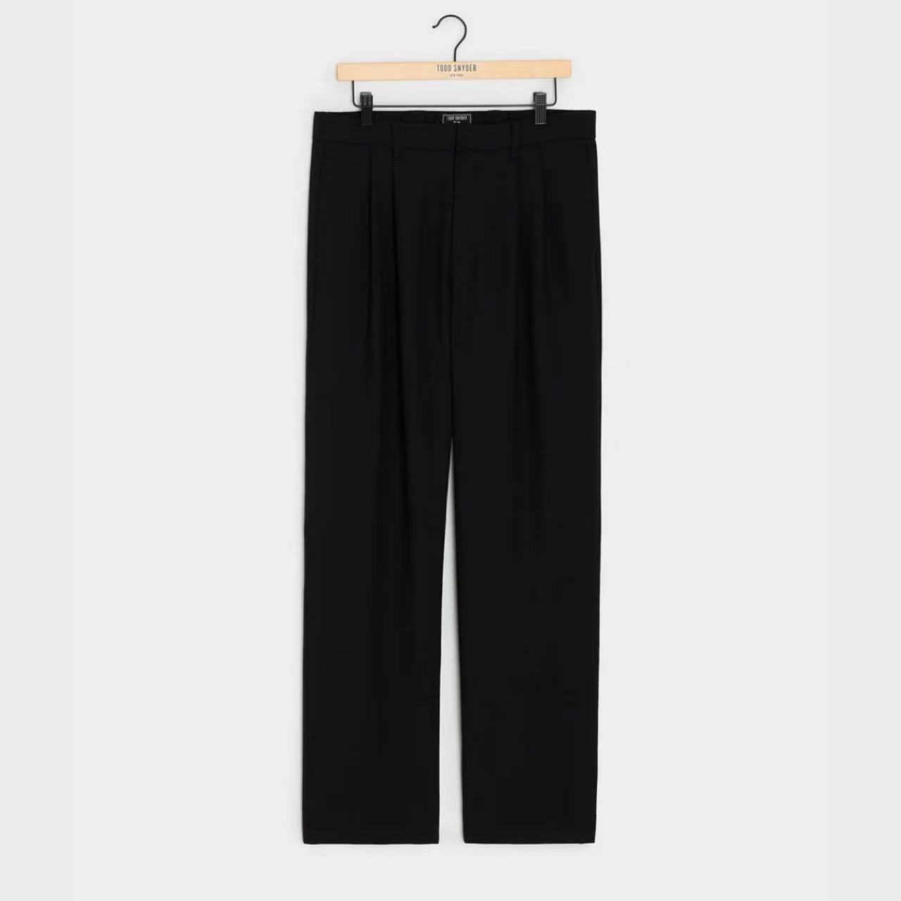Relaxed Italian Wool Crepe Trouser - Image 1