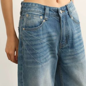 Women Wide Legs Denim Jeans - Image 5