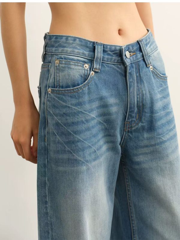 Women Wide Legs Denim Jeans