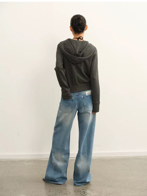 Women Wide Legs Denim Jeans