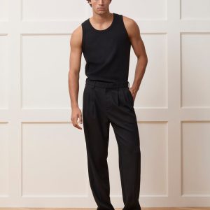 Relaxed Italian Wool Crepe Trouser - Image 3