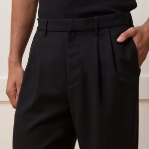 Relaxed Italian Wool Crepe Trouser - Image 4