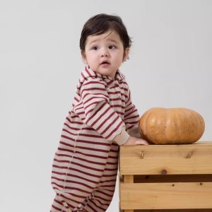Stripes Baby Jumpsuit with Hoodie - Image 4