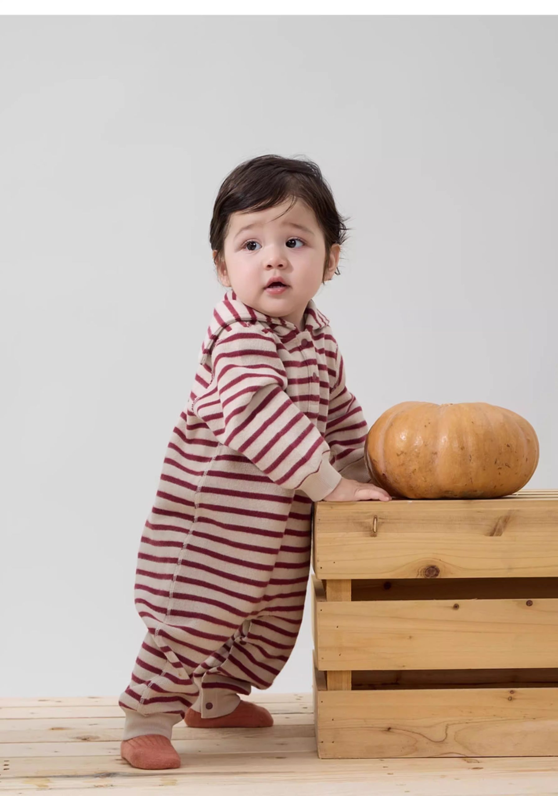 Stripes Baby Jumpsuit with Hoodie - Image 4