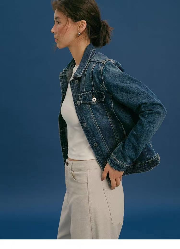 Women Fitted Denim Jacket - Image 6