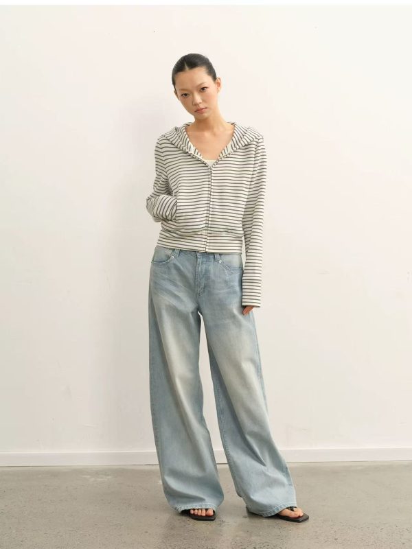 Women Wide Legs Denim Jeans