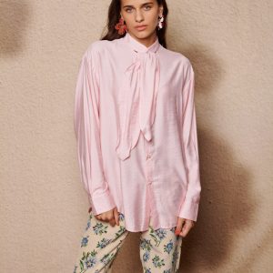 Tie Shirt for Women | Adjustable Wrap Blouse - Image 7