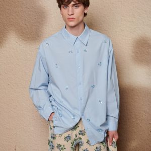 Embroidery Drawstring Shirt - Image 3