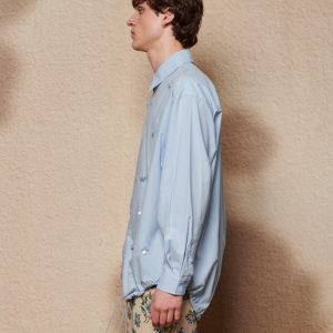 Embroidery Drawstring Shirt - Image 6