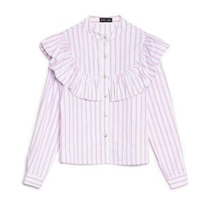 Stripe Ruffle Blouse