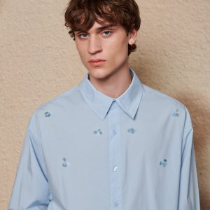Embroidery Drawstring Shirt - Image 5