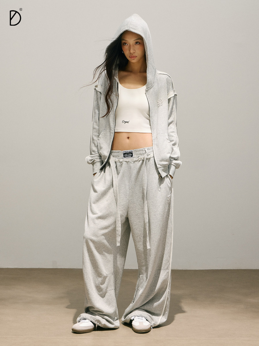 280g Distressed Raw-Edge Street Dance Sportswear - Image 1
