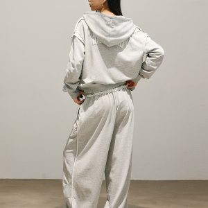 280g Distressed Raw-Edge Street Dance Sportswear - Image 2