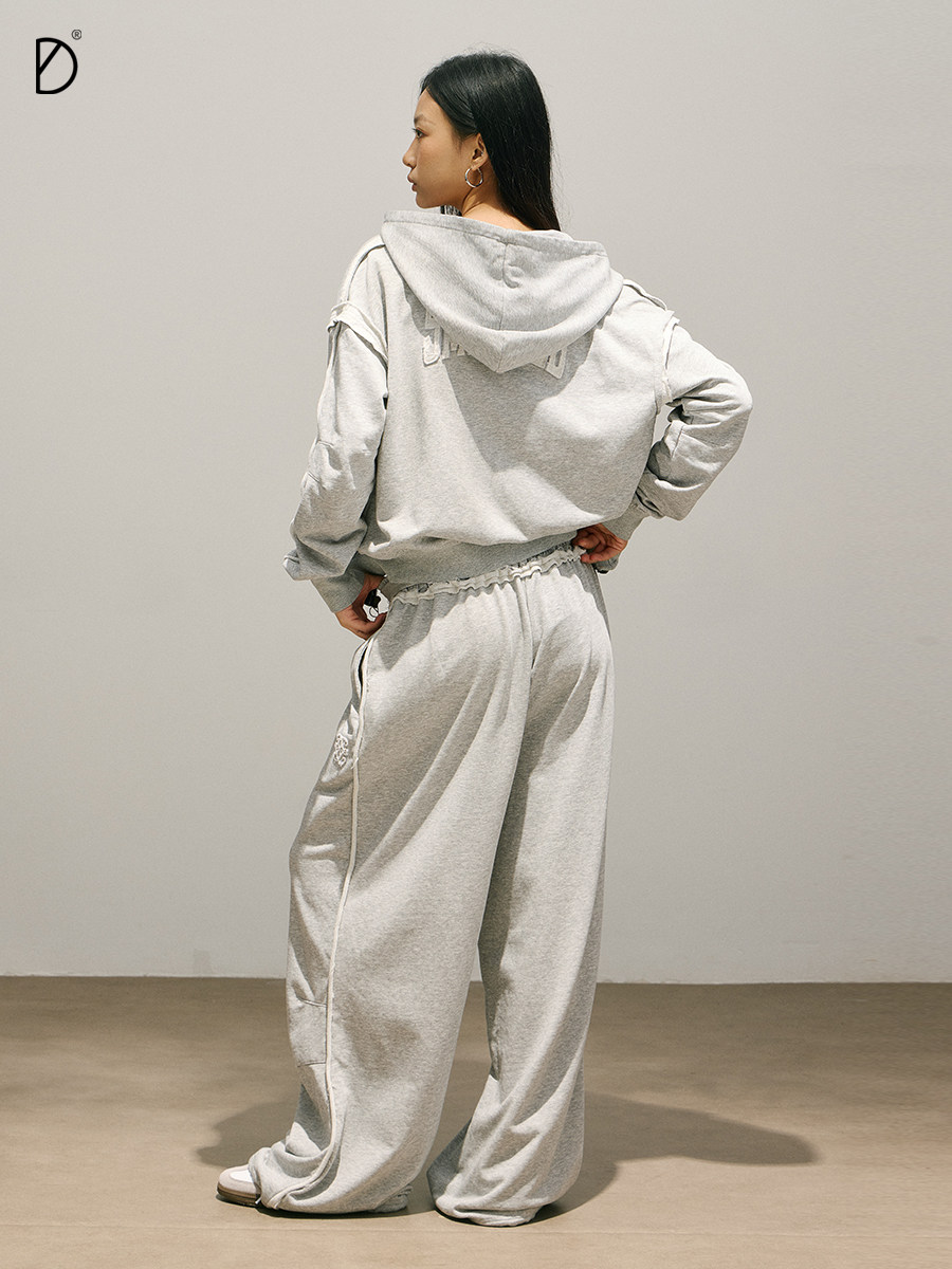 280g Distressed Raw-Edge Street Dance Sportswear - Image 2