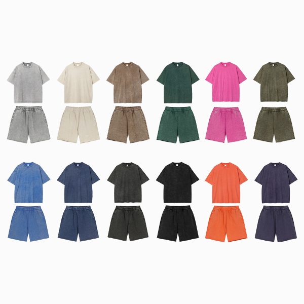 Trendy Tie-Dye Snowflake Short-Sleeve And Shorts Set